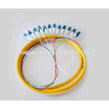 Outdoor 12 Cores fiber optic pigtail LC/UPC connector fiber cable pigtail
